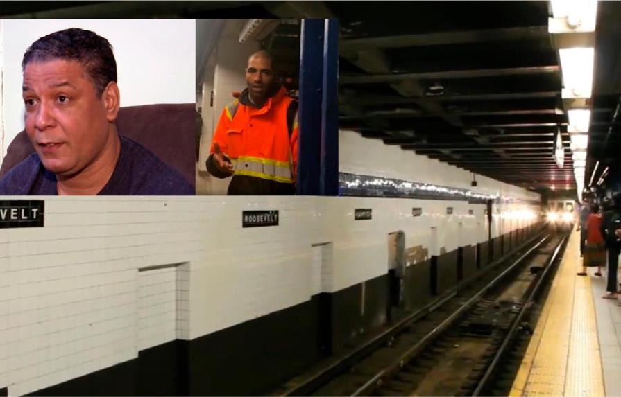 Milagrosamente escapó de la muerte un dominicano empujado a rieles de tren en Queens 