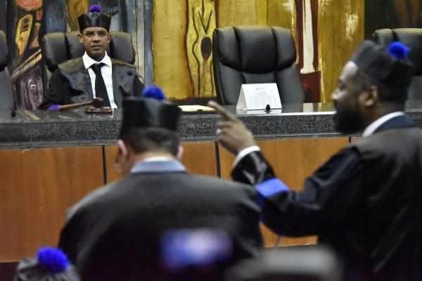 Ministerio Público en una intervención durante la audiencia preliminar