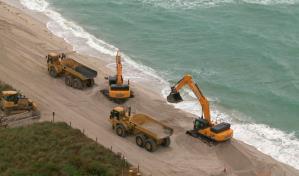 VIDEO | Vierten arena en playas de Miami Beach erosionadas por el cambio climático