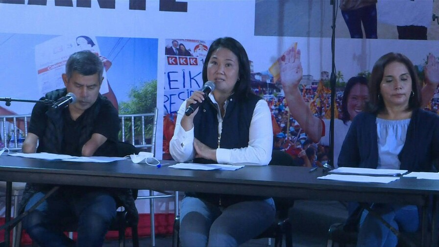 Fujimori espera ser proclamada presidenta electa de Per&uacute;, pero S&aacute;nchez no la reconocer&aacute;