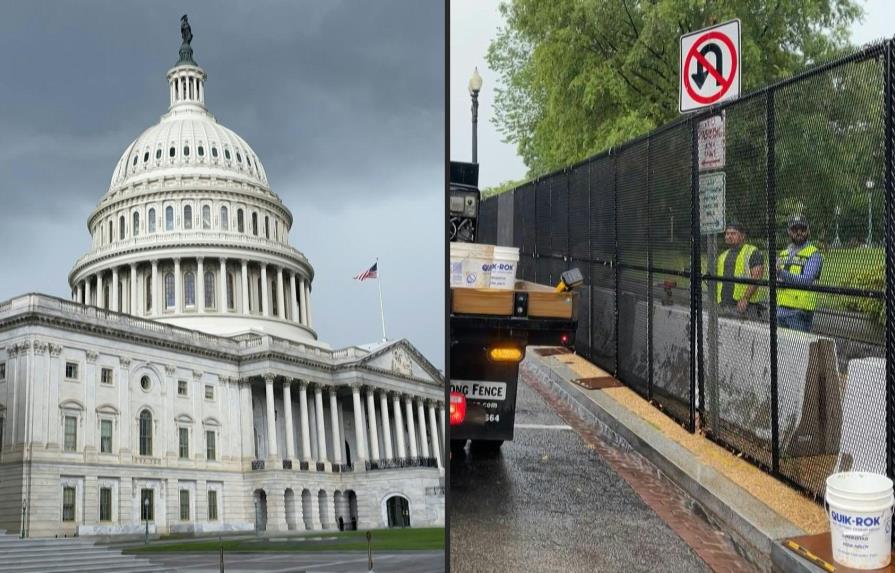 Comienzan a desmantelar reja que rodeaba al Capitolio de EEUU desde ataque de enero