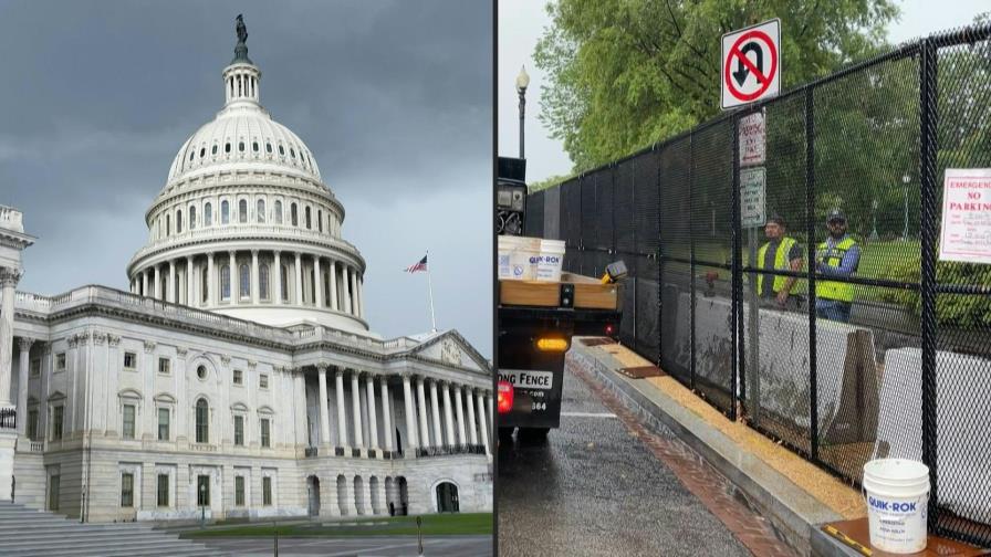 Comienzan a desmantelar reja que rodeaba al Capitolio de EEUU desde ataque de enero