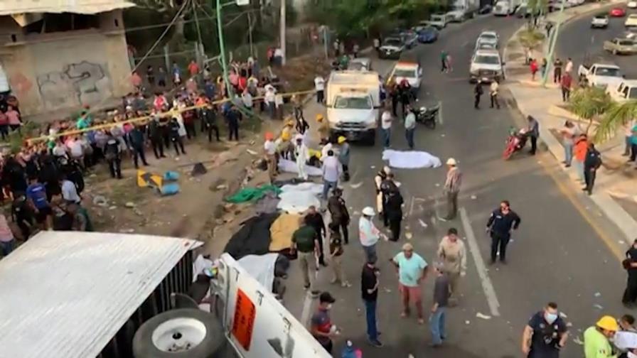 Medio centenar de migrantes muertos por accidente de carretera en México