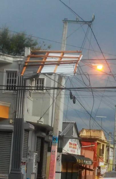 Así quedo el tendido eléctrico. 