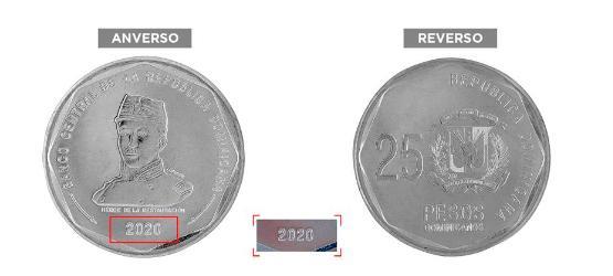 Banco Central pone en circulación moneda de 25 pesos del año 2020