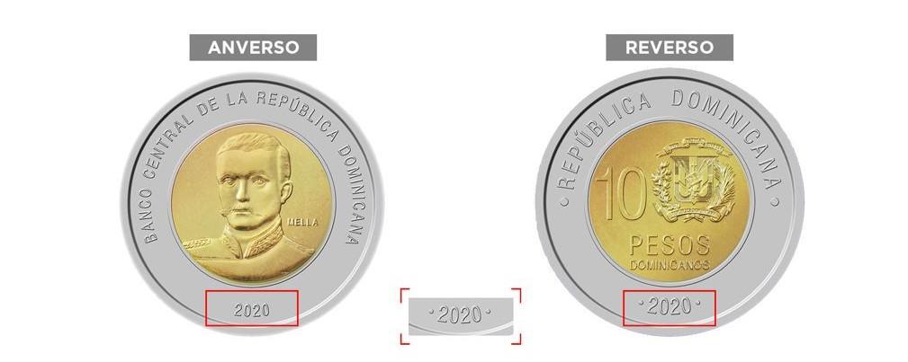 Nueva moneda de RD$10 circulará en el país a partir del lunes 24