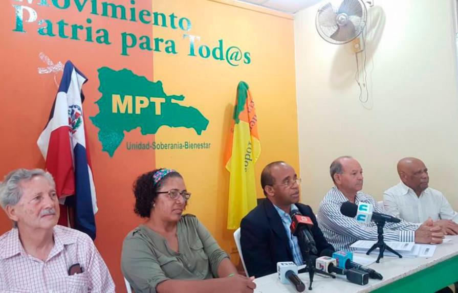 El  MPT no participará en las elecciones aliado con Alpaís por su alianza con el PRM 
