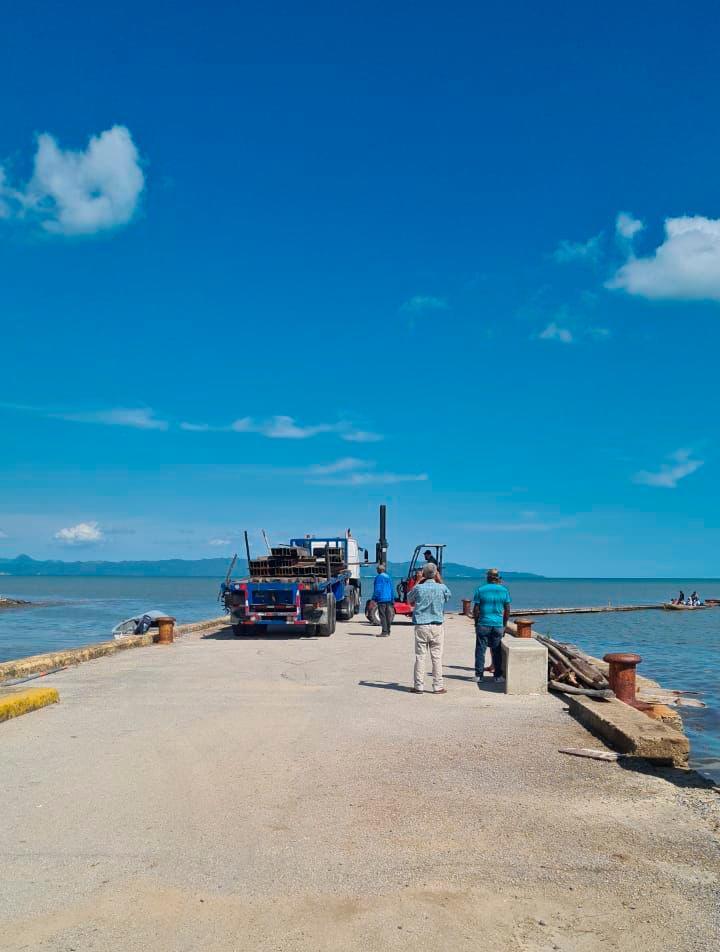 Empiezan trabajos de construcción del muelle de Sabana de la Mar 