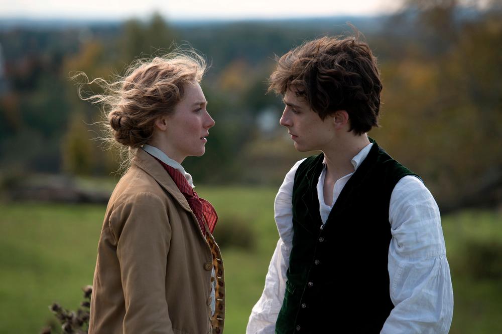 Saoirse Ronan y Timothée Chalamet.