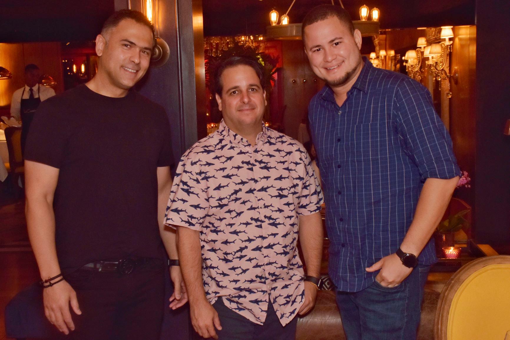 Nabil Darwich, Luciano Rodríguez y Víctor Díaz.