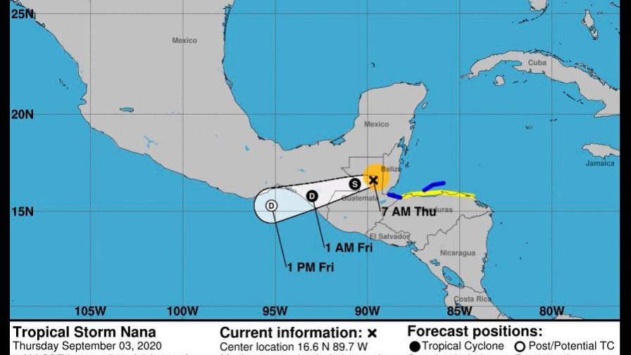 Nana toca Belice provocando cortes de electricidad e inundaciones
