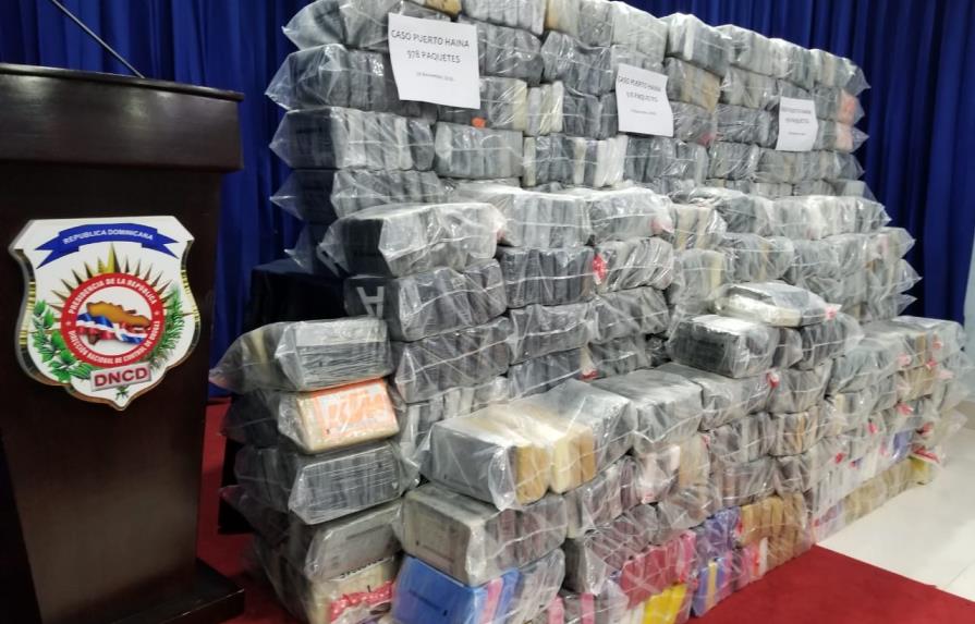 Cargamento de droga incautado en el puerto de Haina pesó 1,000 kilos