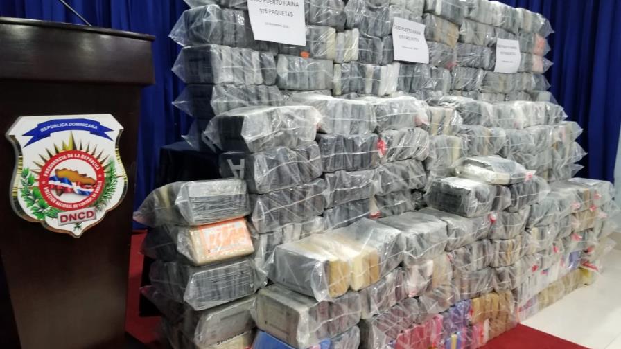 Cargamento de droga incautado en el puerto de Haina pesó 1,000 kilos