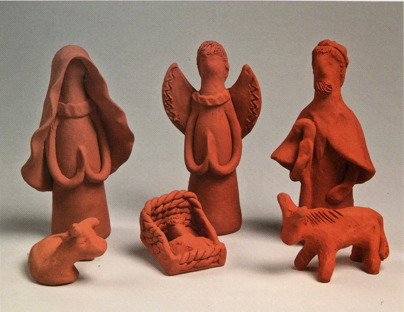 Nacimiento dominicano hecho con barro. 