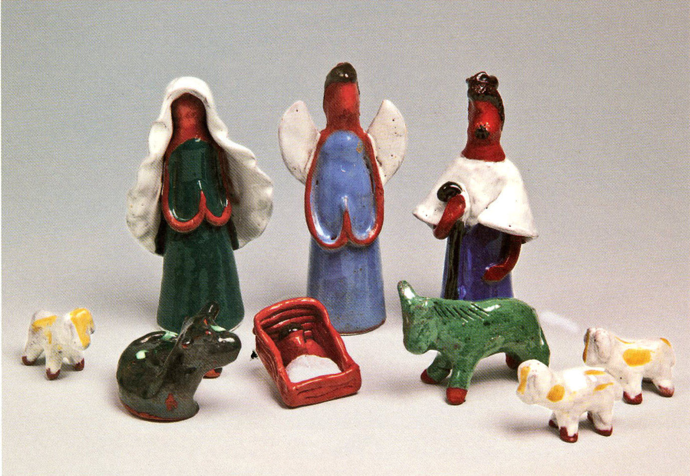 Nacimiento dominicano, con las características de las popular “mujeres sin rostro”. 