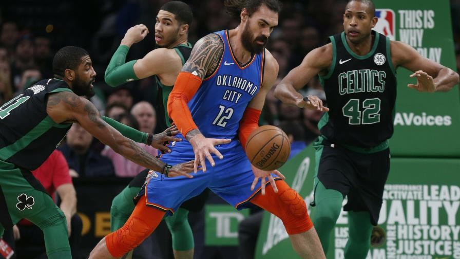 Kyrie Irving y Celtics superan al Thunder; Al Horford encestó 17 puntos 