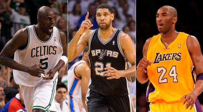 Bryant, Duncan y Garnett encabezan nominaciones al Salón de la Fama de la NBA