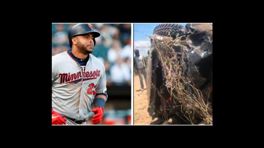 Explosión de neumático originó accidente de un vehículo de pelotero Nelson Cruz Explosión de neumático originó accidente de un vehículo de pelotero Nelson Cruz