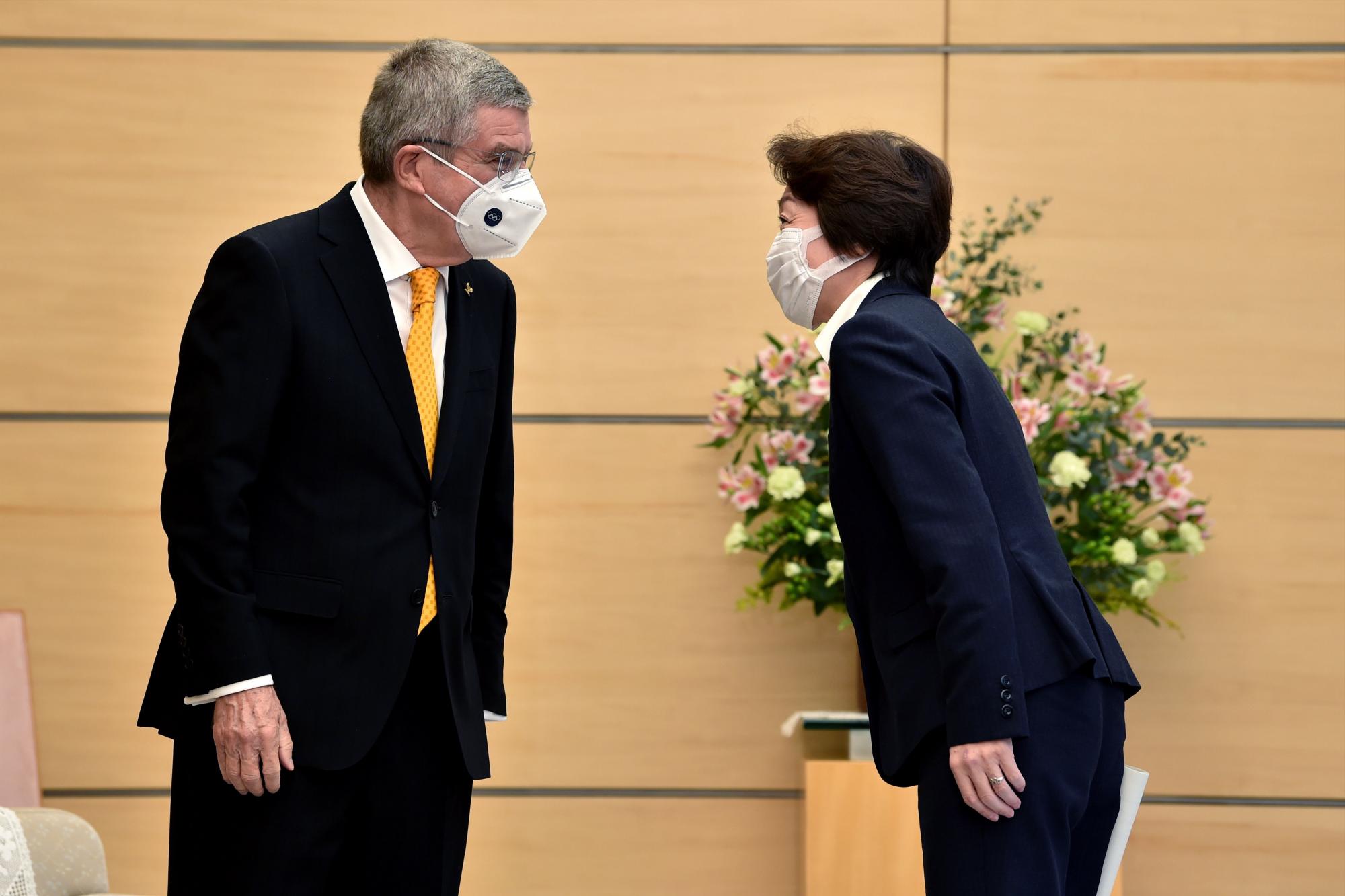 Thomas Bach dice que la elección de Seiko Hashimoto manda una señal. (EFE Kazuhiro Nogi)