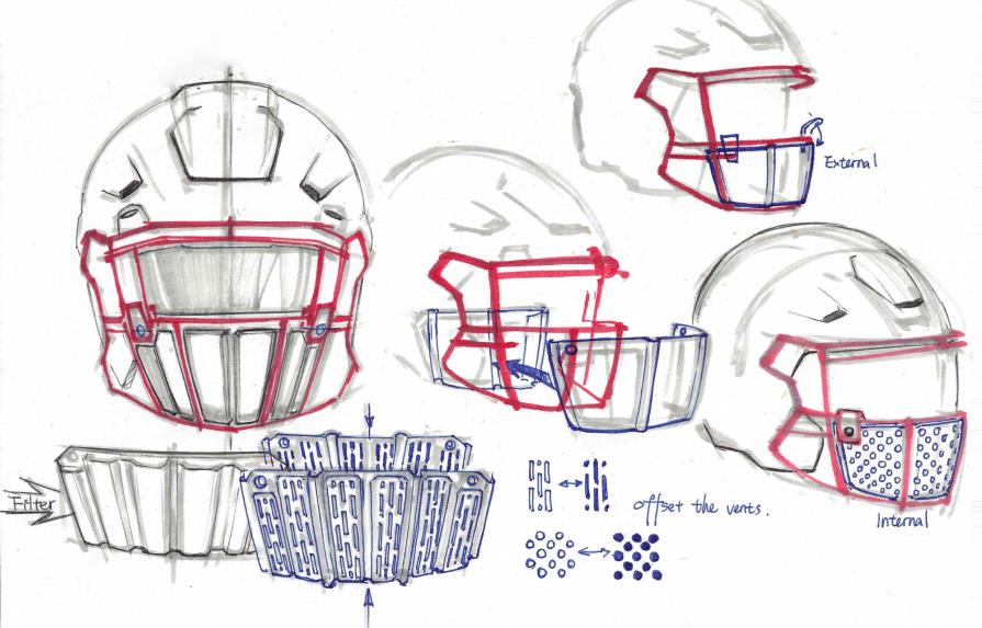 Presentan casco diseñado para prevenir la COVID-19 dentro de la NFL