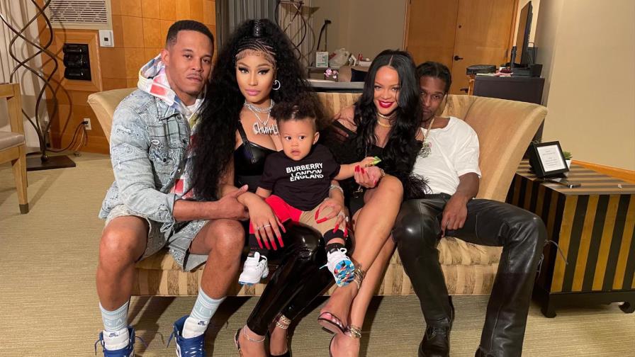El encuentro viral de Nicki Minaj, Rihanna y sus parejas