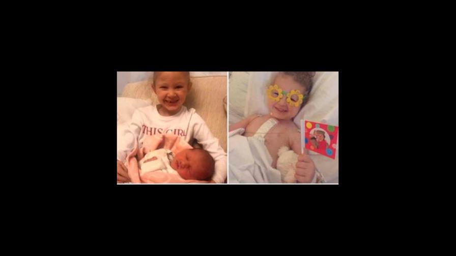 Niña conoció a su deseada hermana cinco días antes de morir