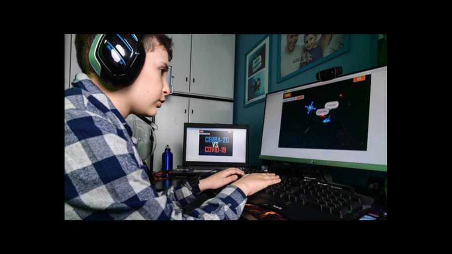 Confinado y con solo nueve años, un niño italiano se inventa un videojuego