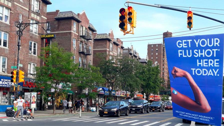 Las vacunaciones de gripe aumentan en Nueva York un 37% respecto a 2019 Las vacunaciones de gripe aumentan en Nueva York un 37% respecto a 2019