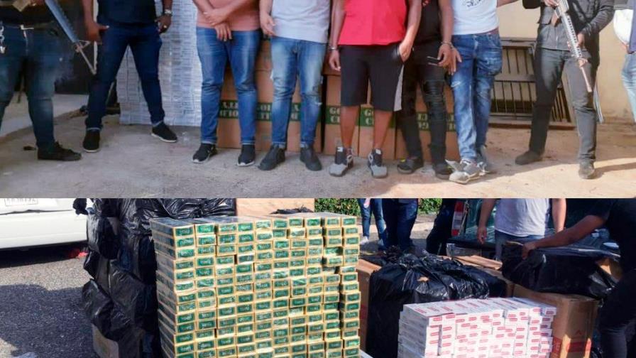 Cinco detenidos con más de un millón de cigarrillos de contrabando Cinco detenidos con más de un millón de cigarrillos de contrabando