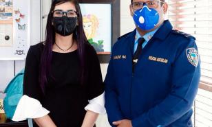 Magistrada Olga Diná sostiene encuentro con director de la Policía Escolar 