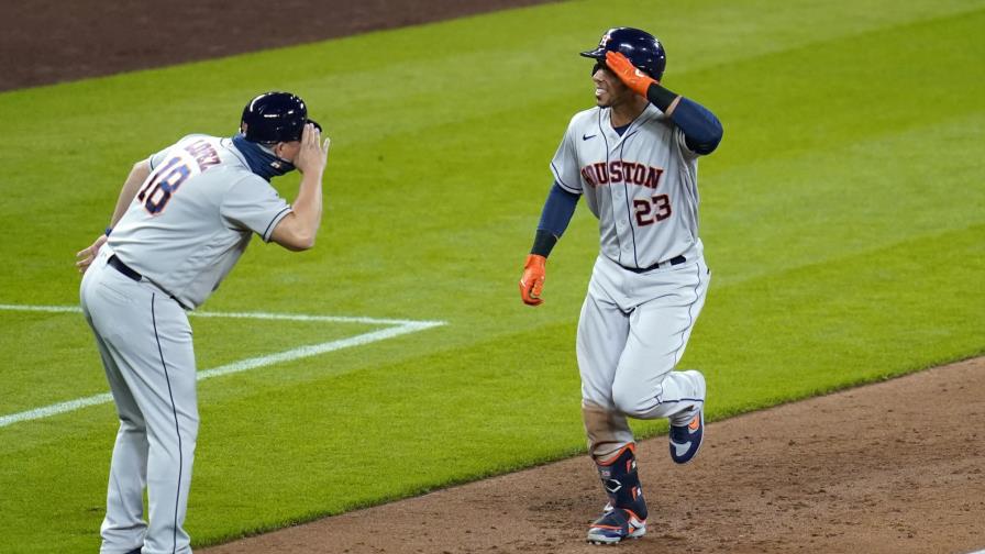 Maldonado y Valdez lideran a los Astros sobre los Marineros