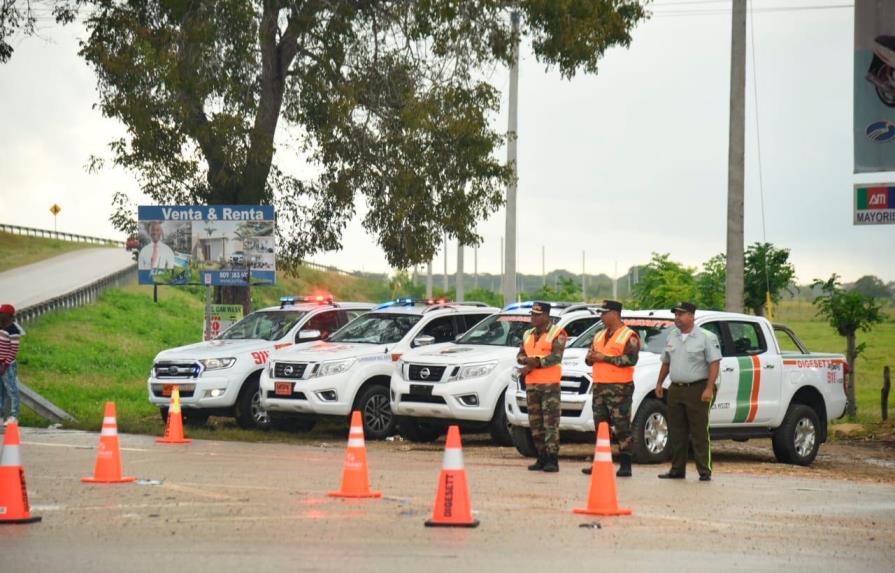 Amplio operativo de seguridad asiste a los miles de peregrinos en trayecto Santo Domingo-Higüey