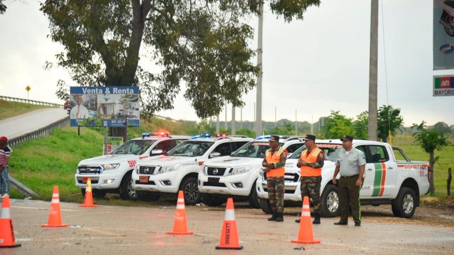 Amplio operativo de seguridad asiste a los miles de peregrinos en trayecto Santo Domingo-Higüey