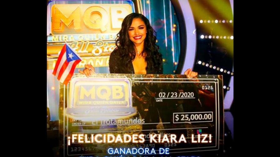 Kiara Ortega celebra su triunfo ante Lastra y Castro en Mira Quién Baila