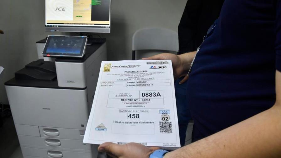 JCE inicia impresión del padrón electoral que se usará en las elecciones 