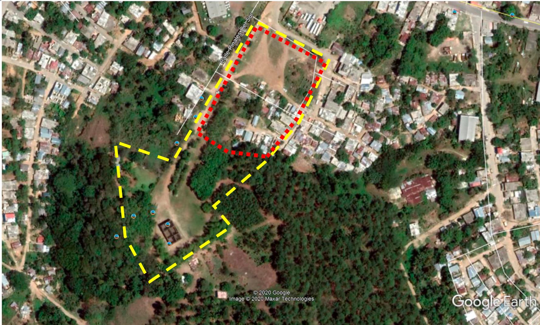 La parte más crítica de la ocupación es marcada con linea roja. 