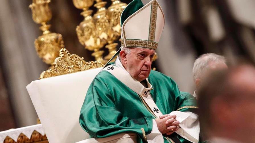 El papa denunció en misa del Sínodo los incendios por intereses en Amazonía