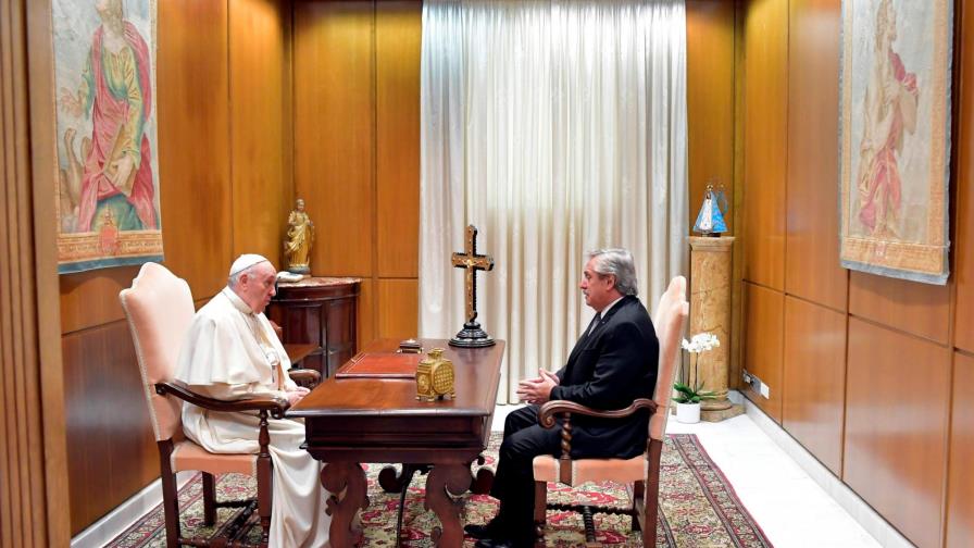 El papa y el presidente argentino se reunieron durante 25 minutos
