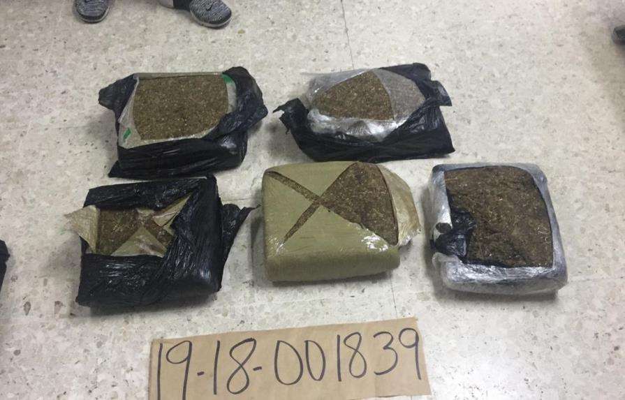 Ocupan cinco kilos de cocaína y 90 libras de marihuana en Puerto Plata