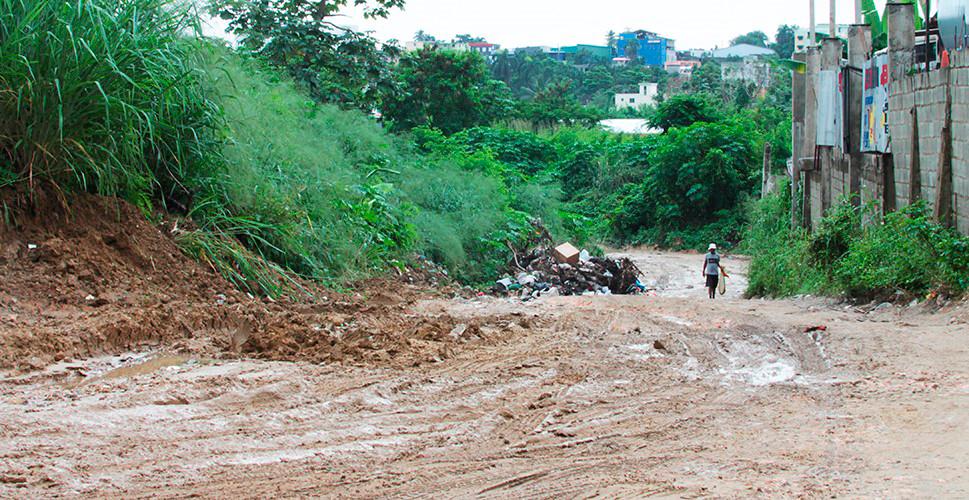 Vista de un tramo por donde construirían la Circunvalación.