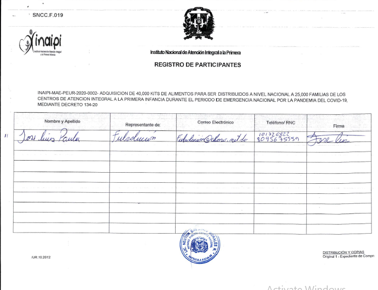 Segunda página de los participantes del proceso. (FUENTE EXTERNA)