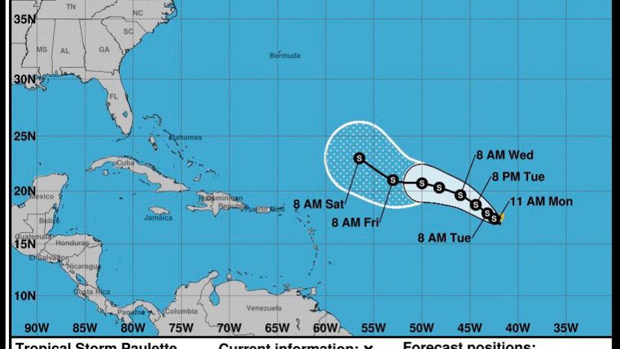 Se forma la tormenta tropical Paulette, que avanza hacia el Caribe