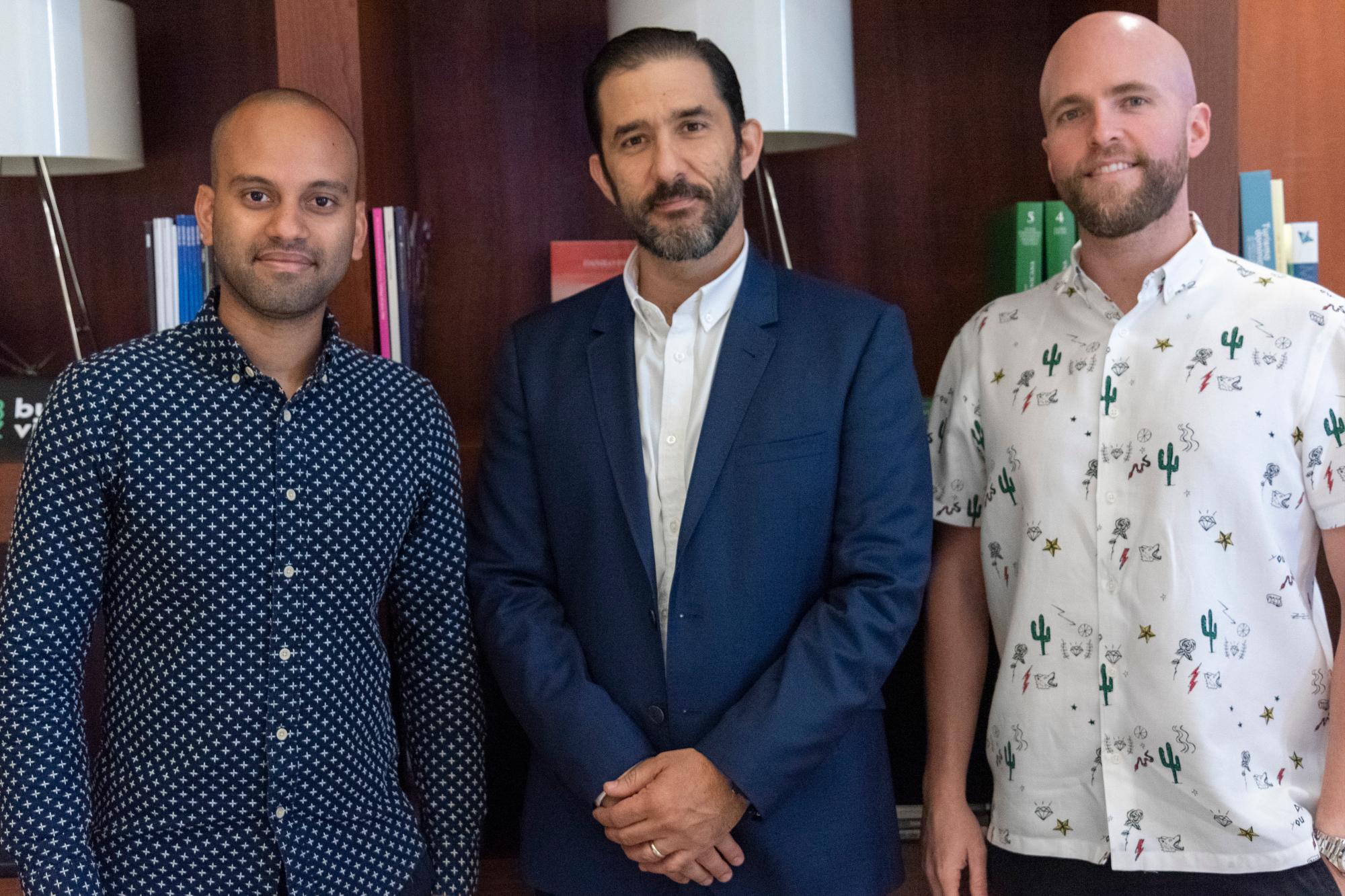 Max Pérez, Mario Dávalos y Emil Medina