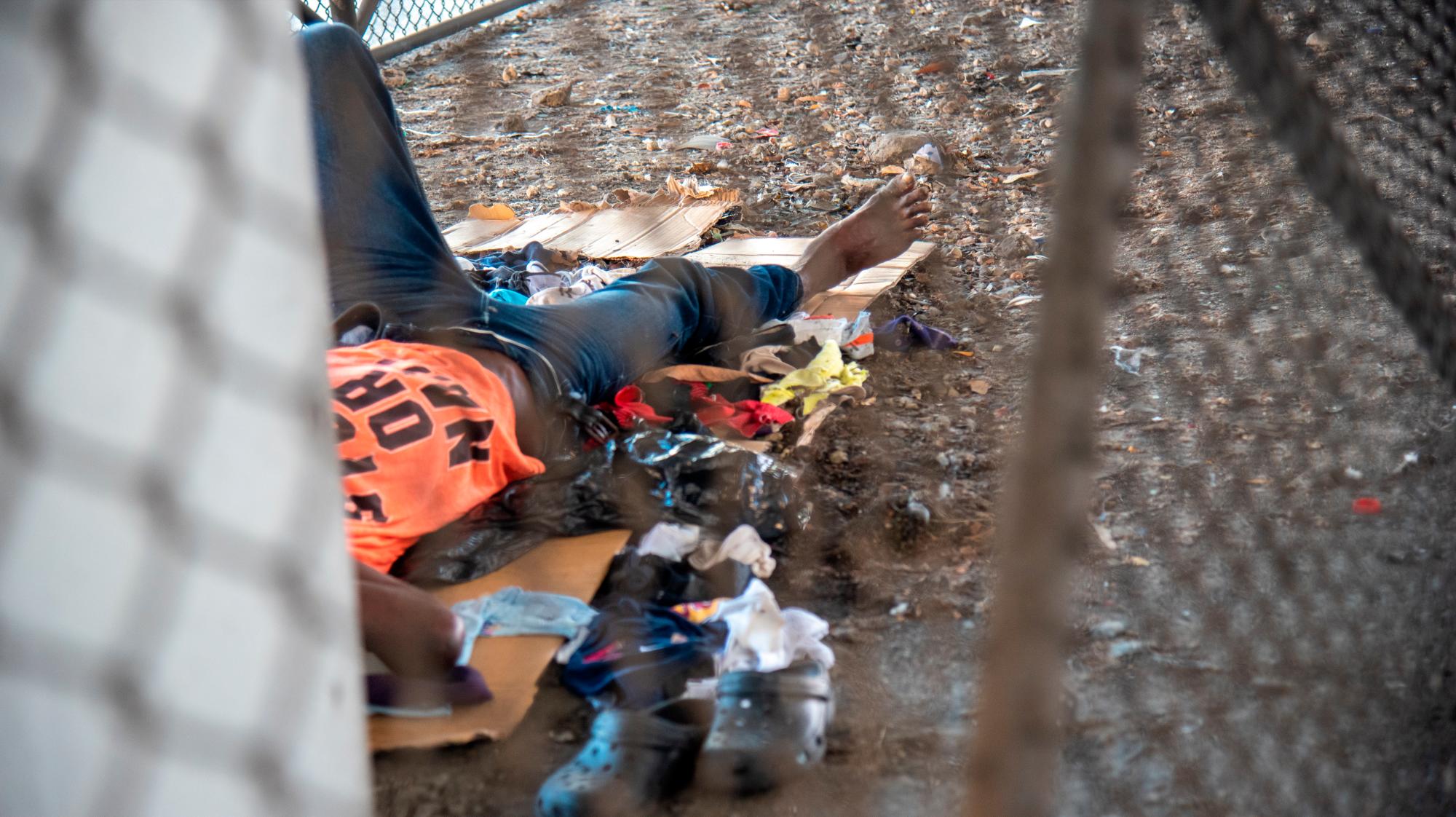 El espacio es utilizado por los indigentes