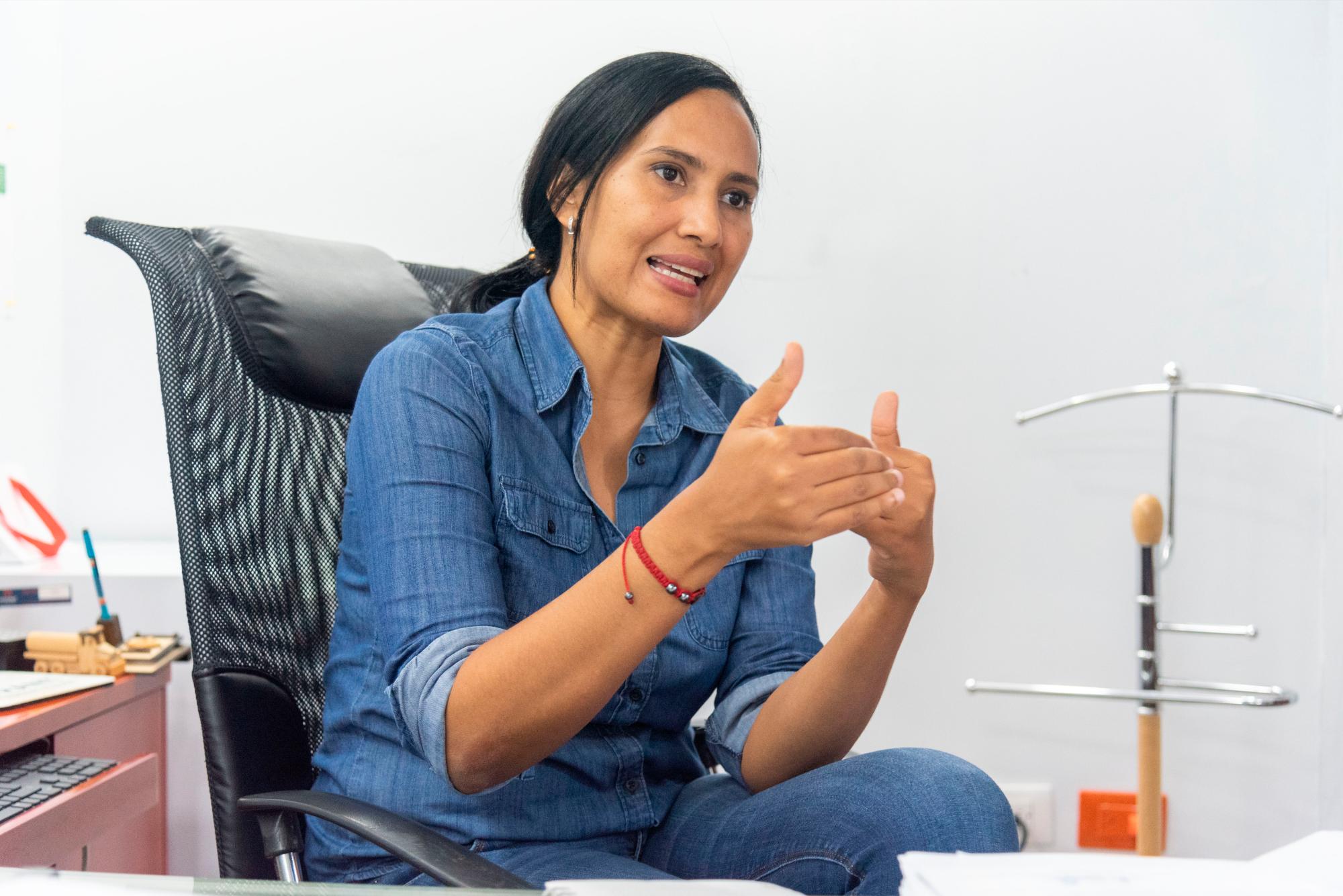 Alexandra Cedeño, directora de Movilidad Sostenible del Intrant