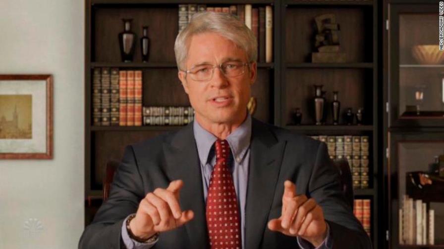 Brad Pitt parodia los remedios de Trump contra el coronavirus en SNL