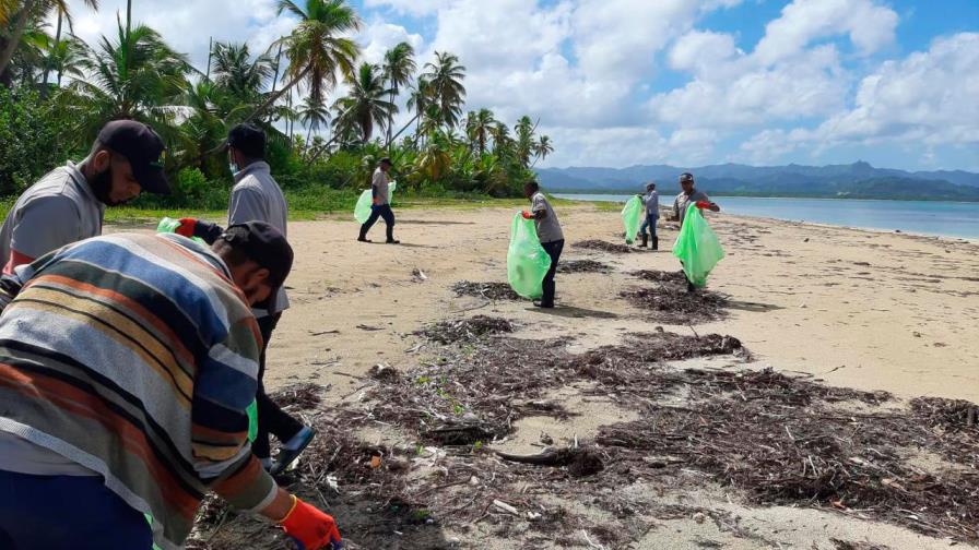 Promiches y Medio Ambiente realizan jornada de limpieza en playas de Miches 