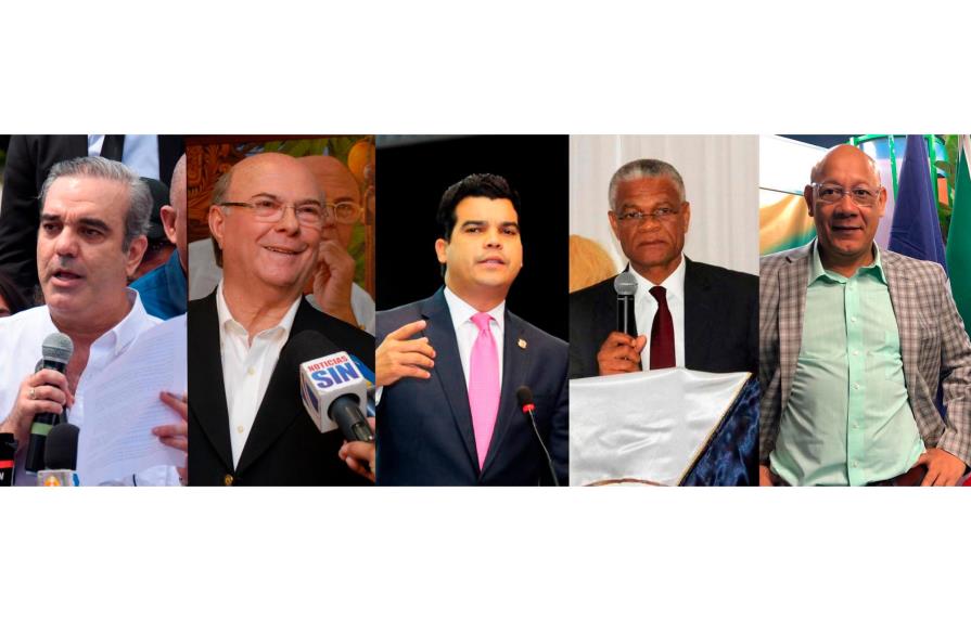 Los precandidatos presidenciales del PRM conjugan juventud y experiencia