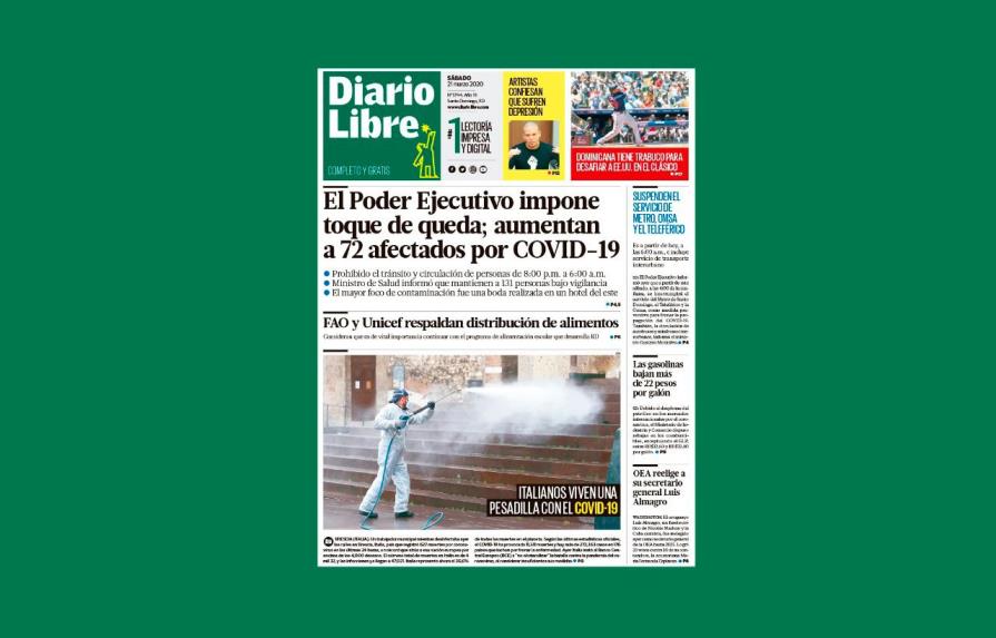 Diario Libre publica su edición de hoy en formato digital