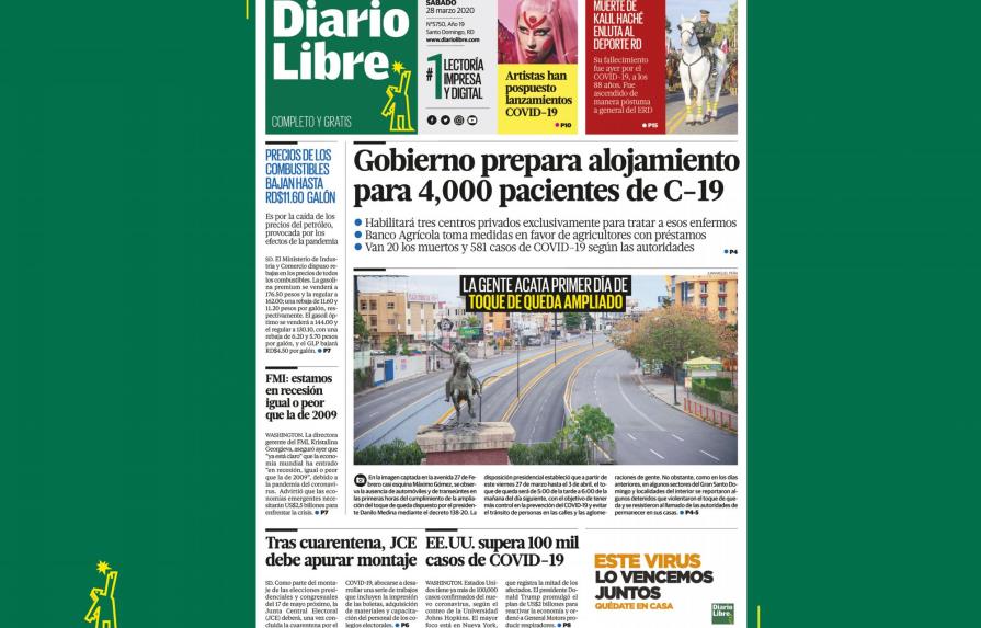 Diario Libre publica su edición de hoy en formato digital